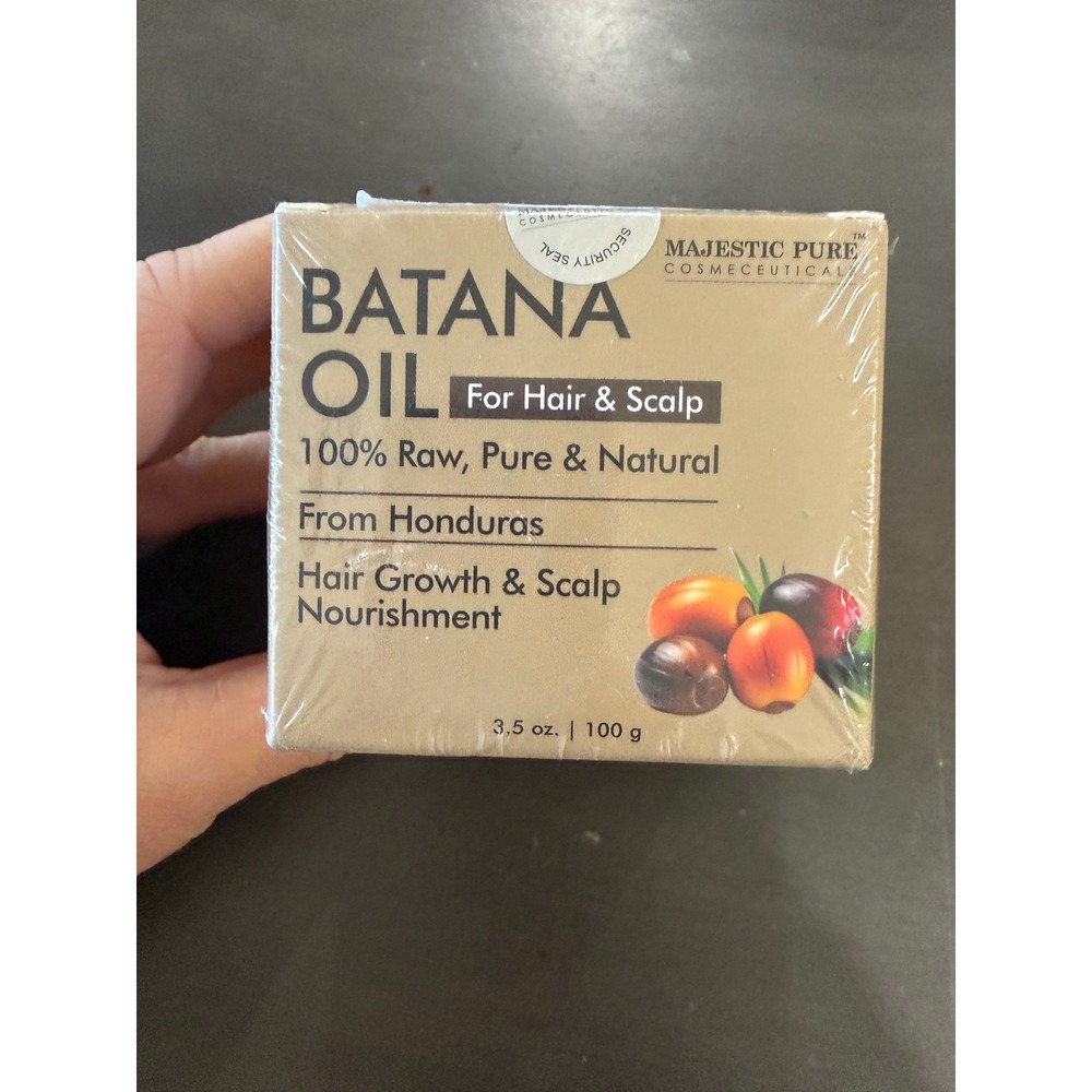 Majestic Pure Batana Oil for Hair Growth & Scalp Nourishment 100% Raw 3.5oz New